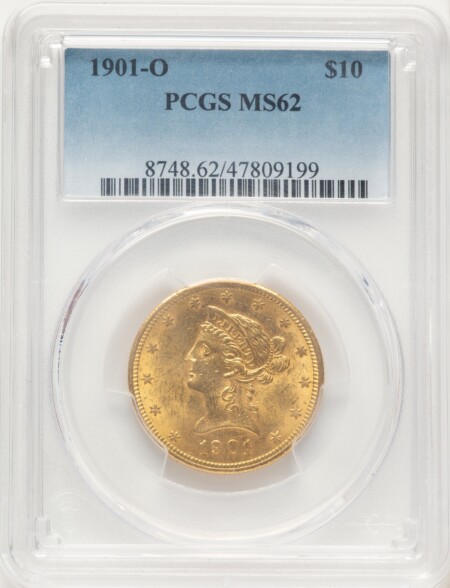 1901-O $10 62 PCGS