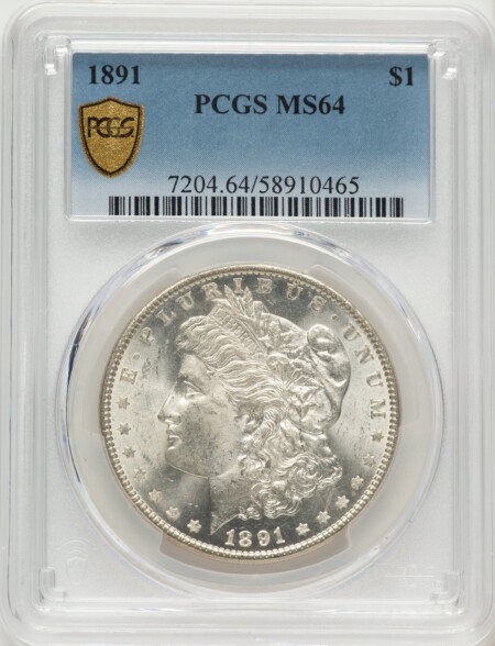 1891 S$1 PCGS Secure 64 PCGS
