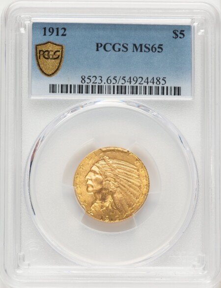 1912 $5 PCGS Secure 65 PCGS