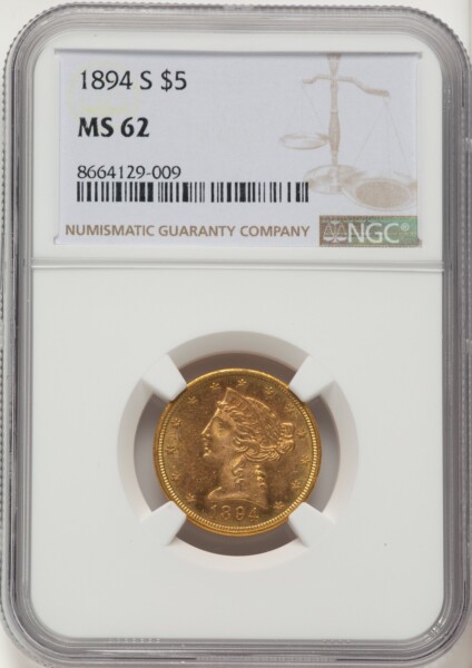 1894-S $5 62 NGC