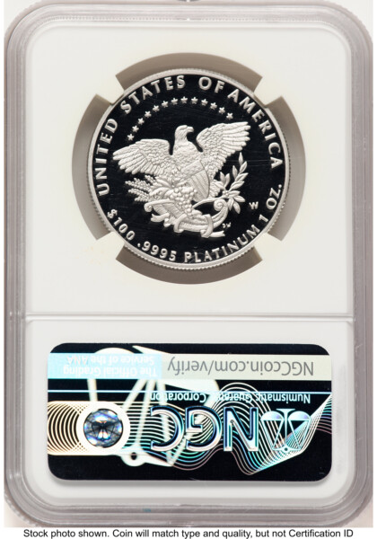 2005-W Proof Platinum Eagle 1 oz Don Everhart 70 NGC