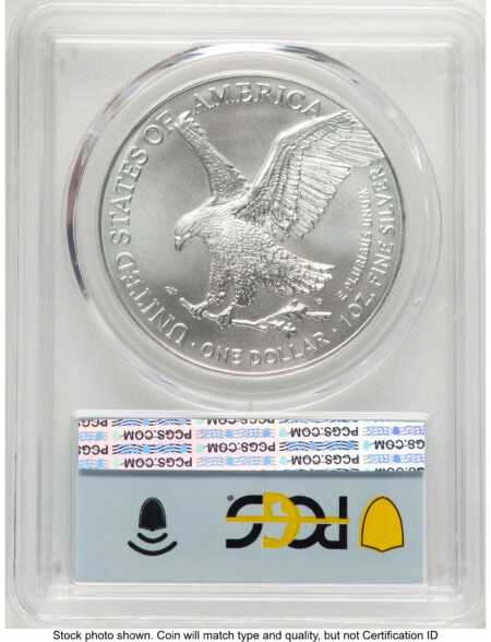 2023-(W) Silver Eagle FDI Flag 70 PCGS