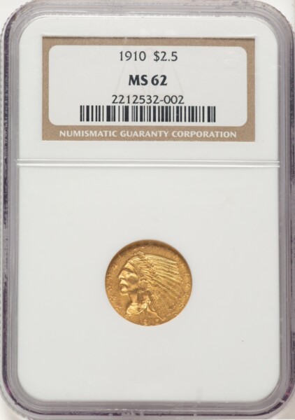1910 $2 1/2 62 NGC