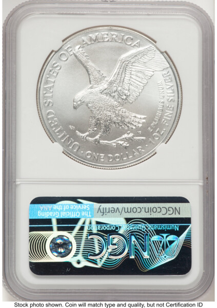 2021 Silver Eagle Type 2 ER Blue 70 NGC