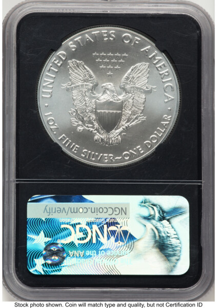 2017 Silver Eagle ER Ed Moy Blk Core 70 NGC