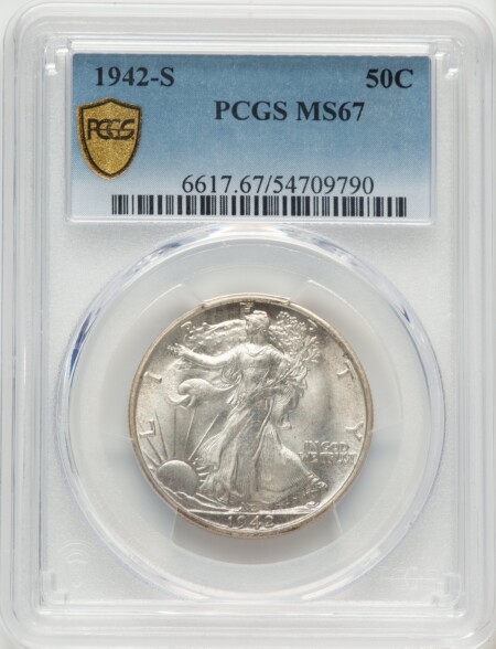 1942-S 50C PCGS Secure 67 PCGS