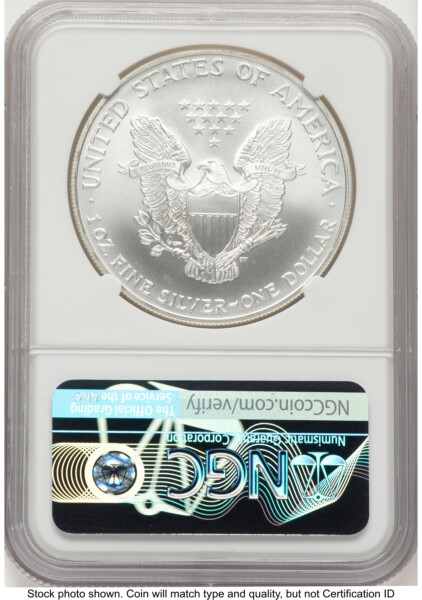 2007 Silver Eagle John Mercanti From US Mint Sealed Box 70 NGC