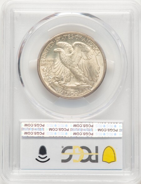 1917-S 50C REVERSE PCGS Secure 65 PCGS