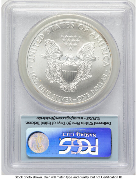 2009 Silver Eagle FS Flag 70 PCGS