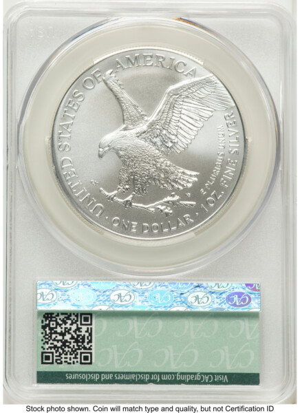 2025 Silver Eagle First Delivery 70 CACG