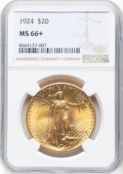 1924 $20 Saint NGC Plus 66 NGC