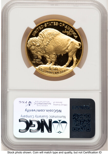 2024-W Proof Gold Buffalo 1 oz ER Mike Castle 70 NGC