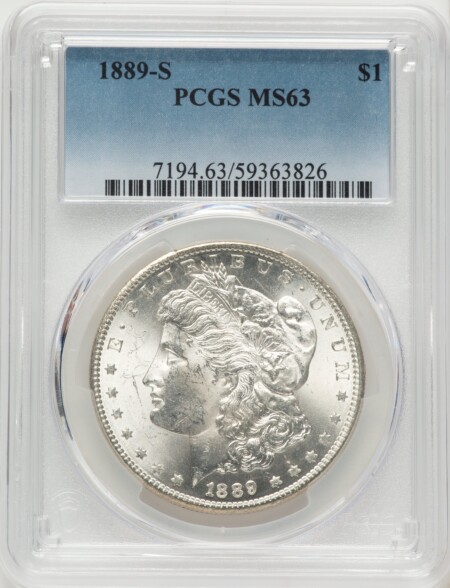 1889-S S$1 63 PCGS