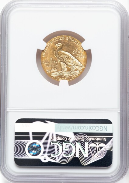 1908 $5 Indian, MS 63 NGC
