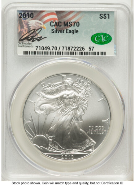 2010 Silver Eagle Ron Drzewucki 70 CACG