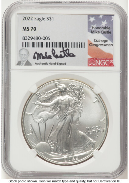 2022 Silver Eagle Mike Castle 70 NGC