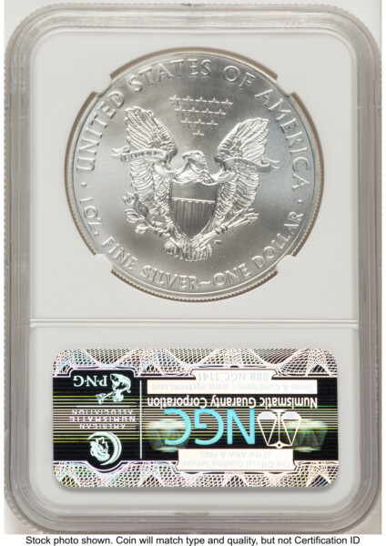 2014 Silver Eagle FR Eagle Label 70 NGC