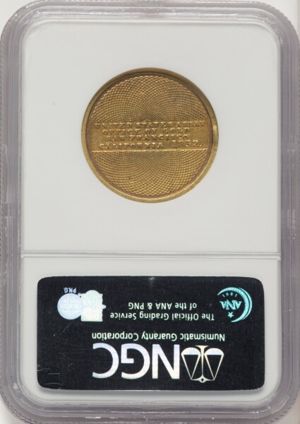 1852 $10 Assay Office, MS 50 NGC