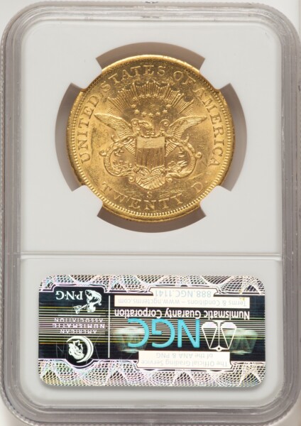 1858-S $20 58 NGC
