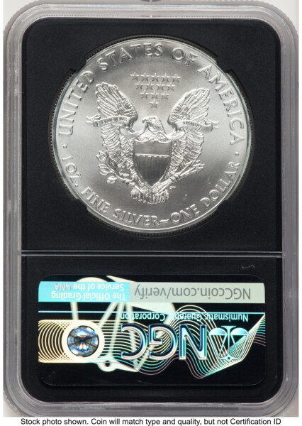 2011 Silver Eagle Ed Moy Blk Core 70 NGC