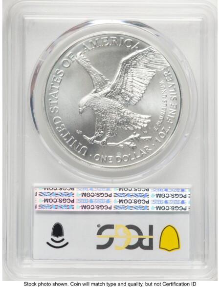 2023 Silver Eagle Blue Gradient 70 PCGS