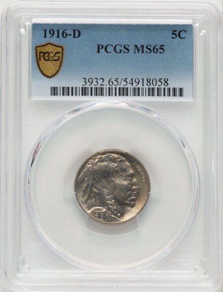 1916-D 5C PCGS Secure 65 PCGS