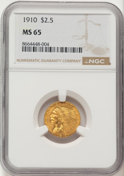1910 $2 1/2 65 NGC
