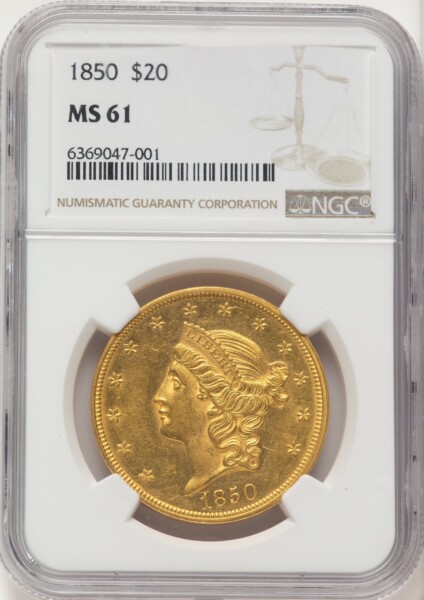 1850 $20 61 NGC