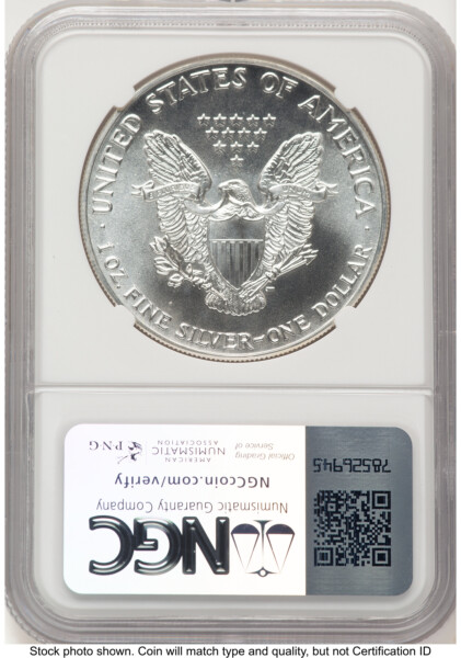 1986-(S) Silver Eagle Early Production Jeff Garrett Red Book 70 NGC