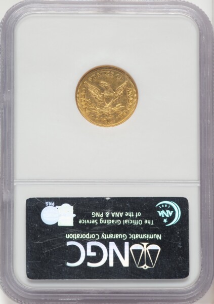 1856-O $2 1/2 55 NGC