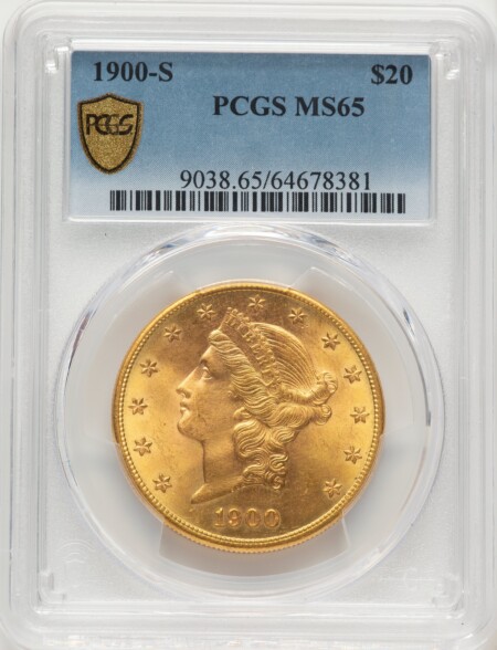 1900-S $20 PCGS Secure 65 PCGS
