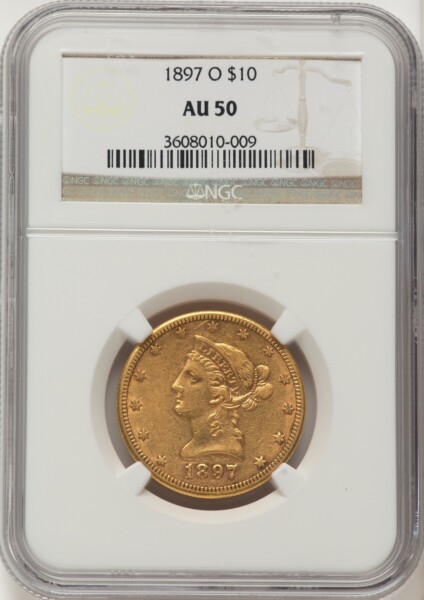 1897-O $10 50 NGC