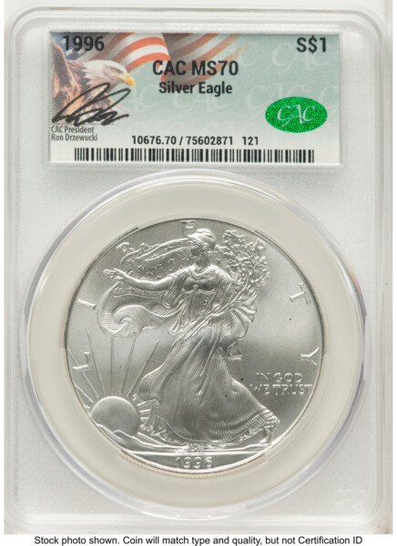 1996 Silver Eagle Ron Drzewucki 70 CACG