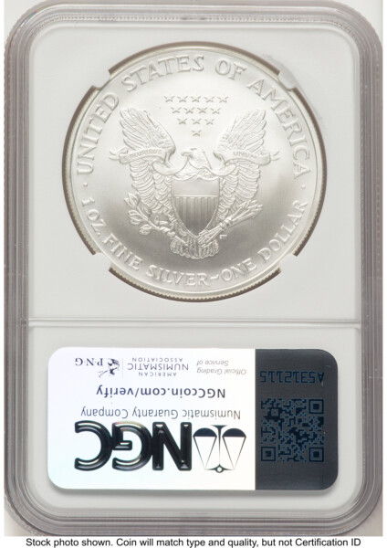 2004 Silver Eagle Mike Castle 70 NGC