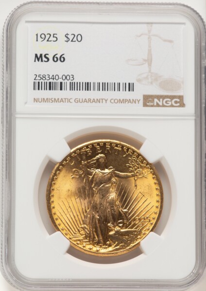 1925 $20 66 NGC