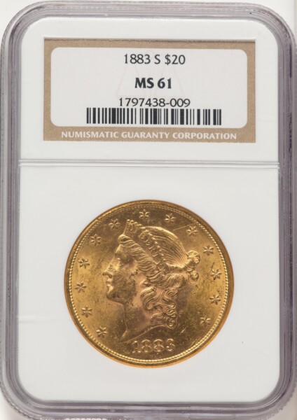 1883-S $20 61 NGC