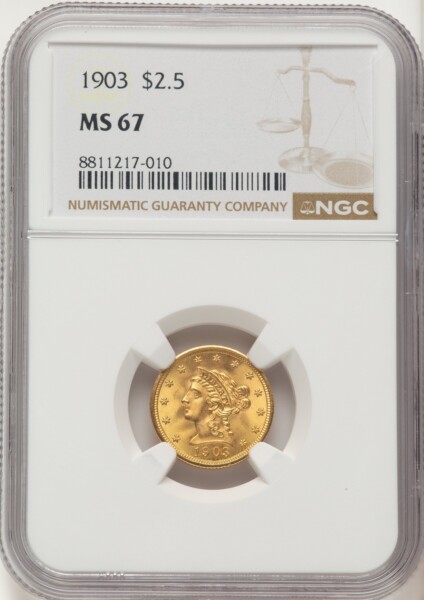1903 $2 1/2 67 NGC