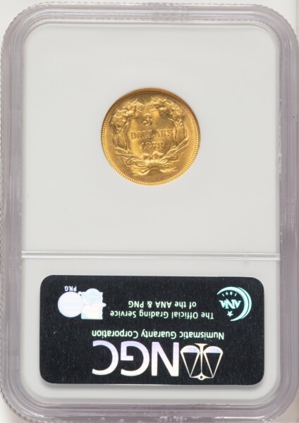 1878 $3 62 NGC