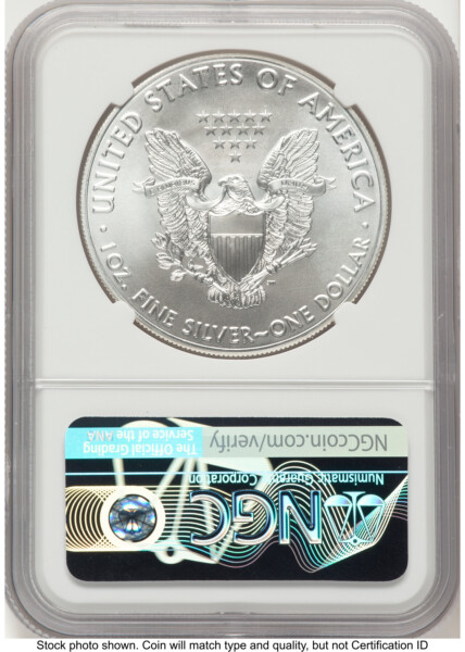 2018 Silver Eagle FR Blue 70 NGC
