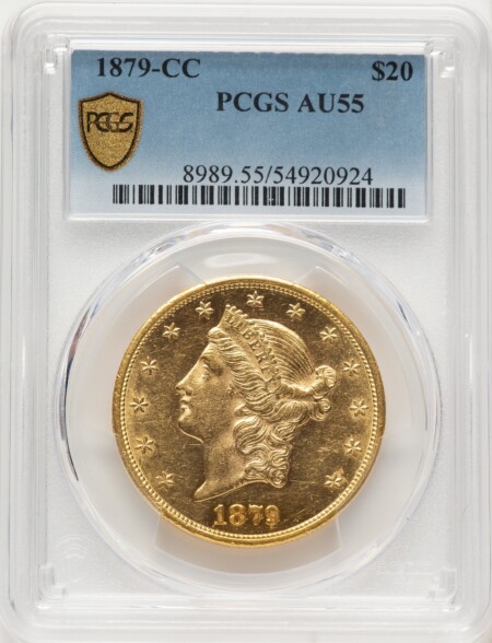 1879-CC $20 PCGS Secure 55 PCGS