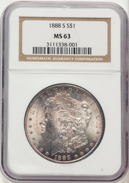 1888-S S$1 63 NGC