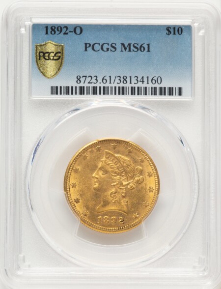 1892-O $10 PCGS Secure 61 PCGS