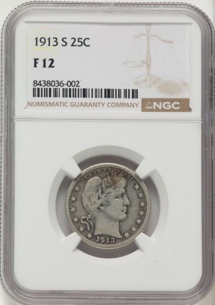 1913-S 25C 12 NGC