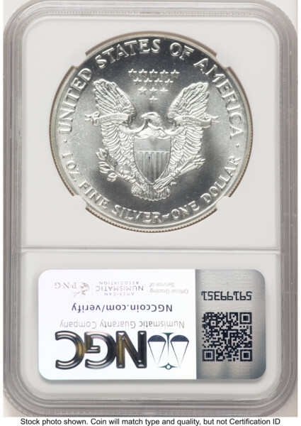 1987-(S) Silver Eagle Mike Castle From US Mint Sealed Box 70 NGC