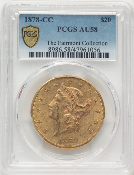 1878-CC $20 PCGS Secure 58 PCGS
