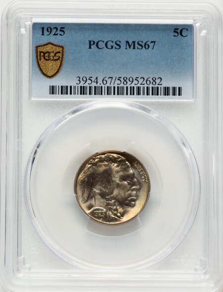 1925 5C PCGS Secure 67 PCGS