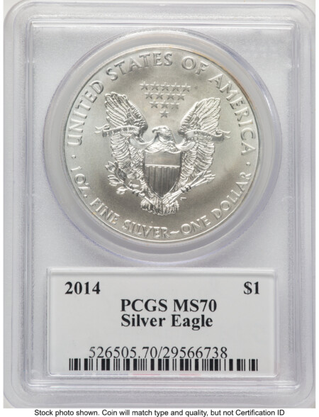 2014 Silver Eagle Ed Moy 70 PCGS