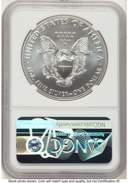 2019 Silver Eagle FR Eagle Ribbon Label 70 NGC