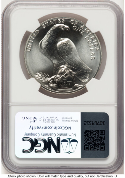 1984-S S$1 Olympics Silver Commemorative Magnum Opus 70 NGC
