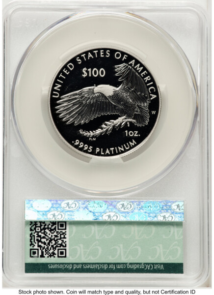 2018-W Proof Platinum Eagle 1 oz Non Designation 70 CACG